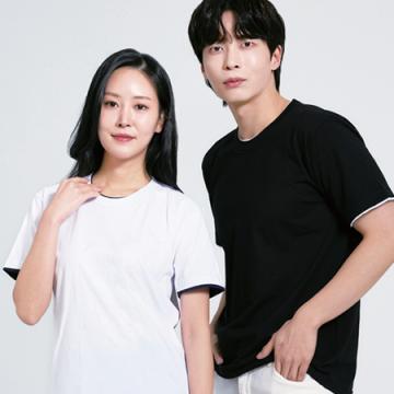 20수 이중에리 라운드 반팔티셔츠